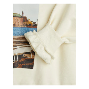 Mini Rodini - City Hall Bio-Baumwoll-Sweatshirt | Ecru
