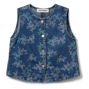 Sofie Schnoor - Carla Fleuri Jeansweste | Denimblau