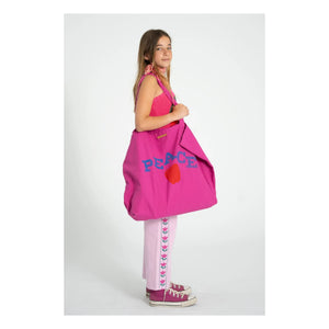 Piupiuchick - Flare Fleuri Twill Hose | Rosa