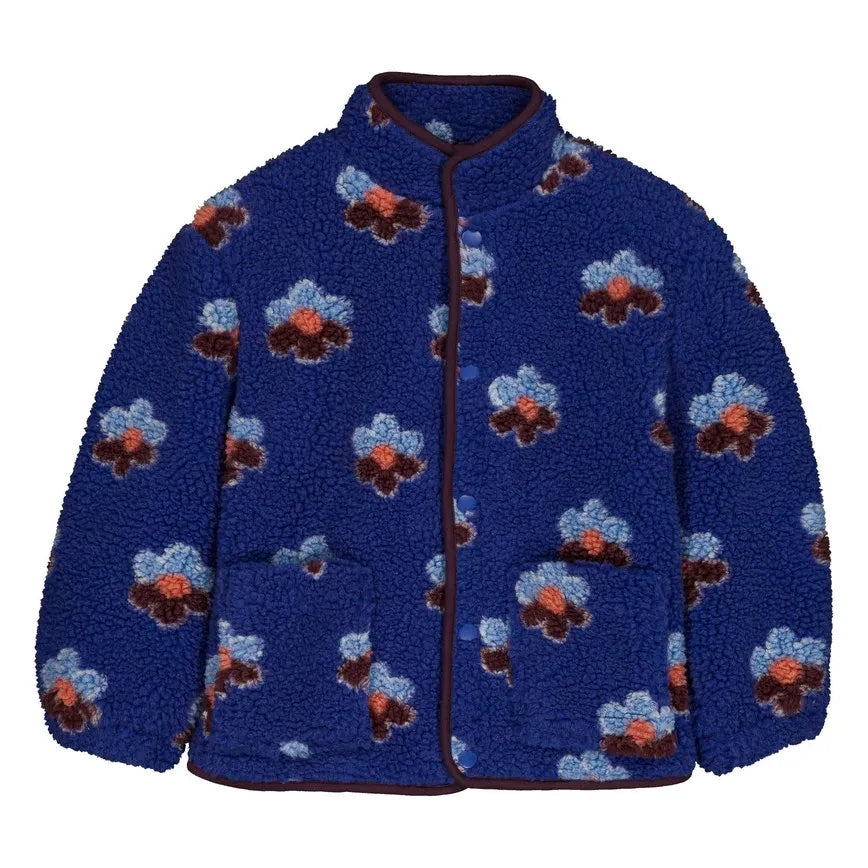 Hello Simone - Blumen-Sherpa-Bärenjacke | Mavi