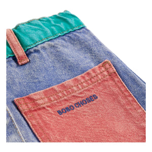 Bobo Choses - Rock aus Bio-Baumwolle mit Farbblock-Design | Blau