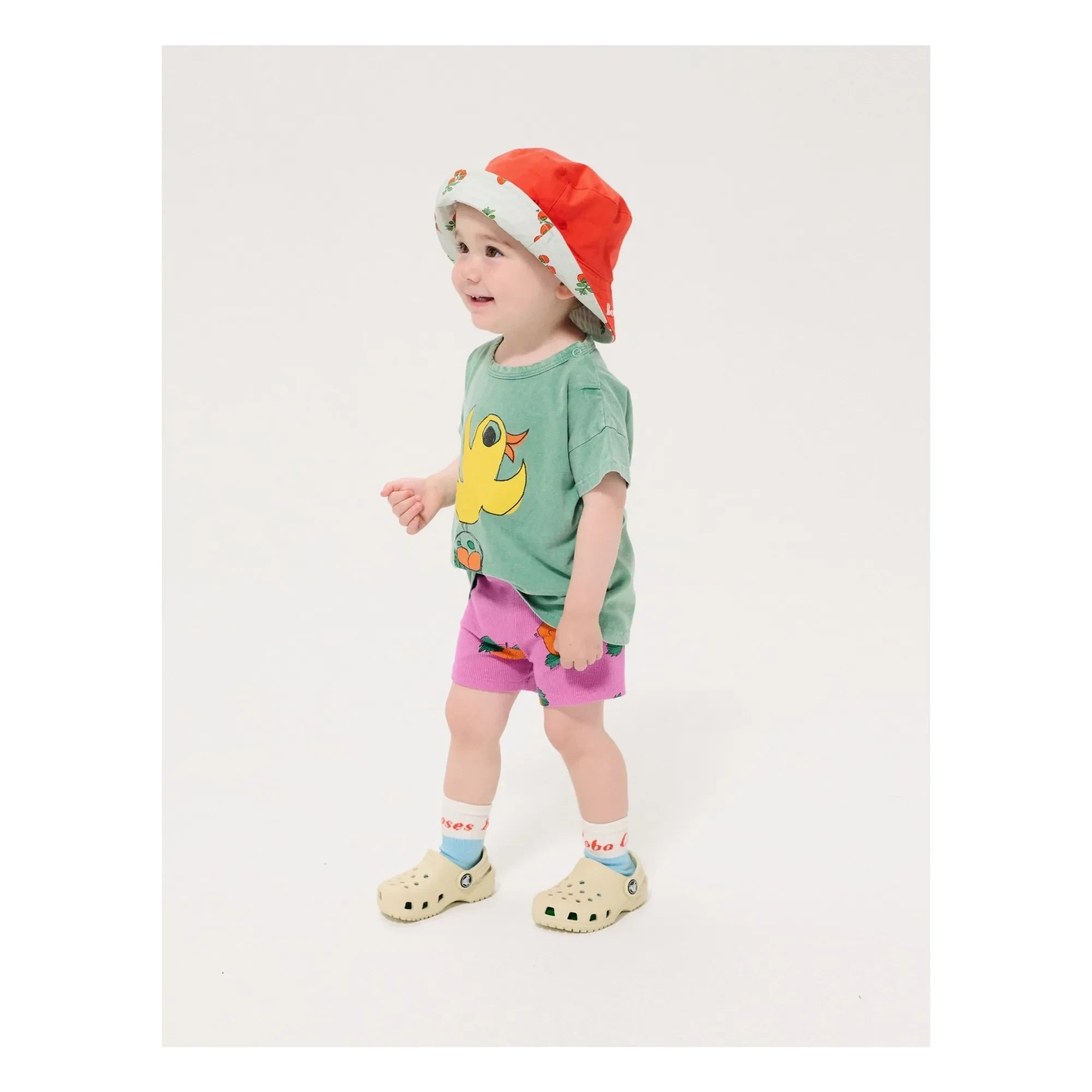 Bobo Choses - Wendbarer Hut Tomate Recycelte Faser | Hellblau