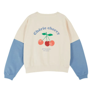 Emile et Ida - Bedrucktes Sweatshirt aus Bio-Baumwolle | Creme