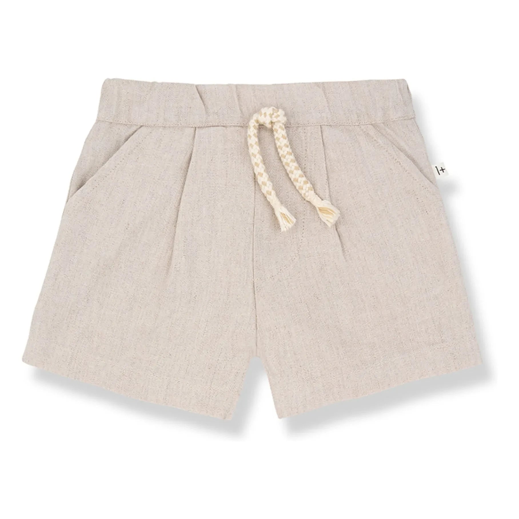1+ in the family - Colomers Leinen Bermudas | Beige