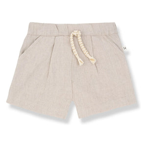 1+ in the family - Colomers Leinen Bermudas | Beige