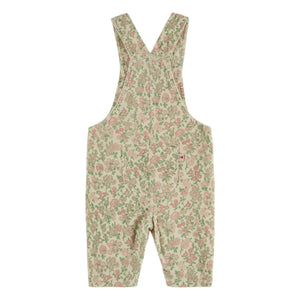 Emile et Ida - Blumenmuster Corduroy Babyoverall | Beige