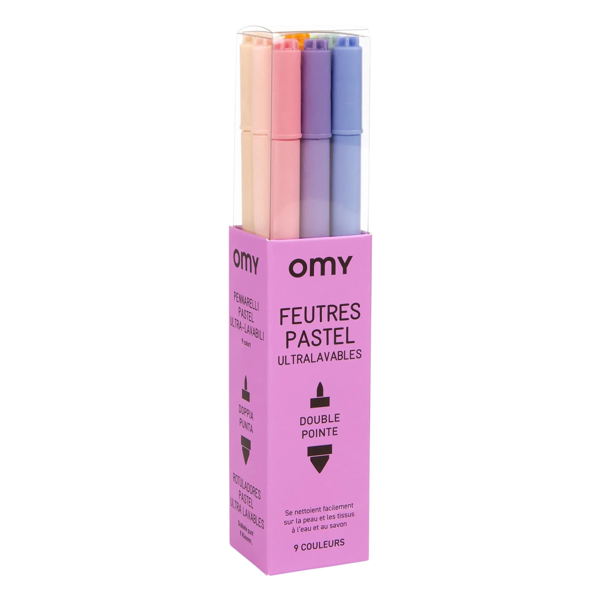 Omy - 9 Pastell-Filzstifte | Violett