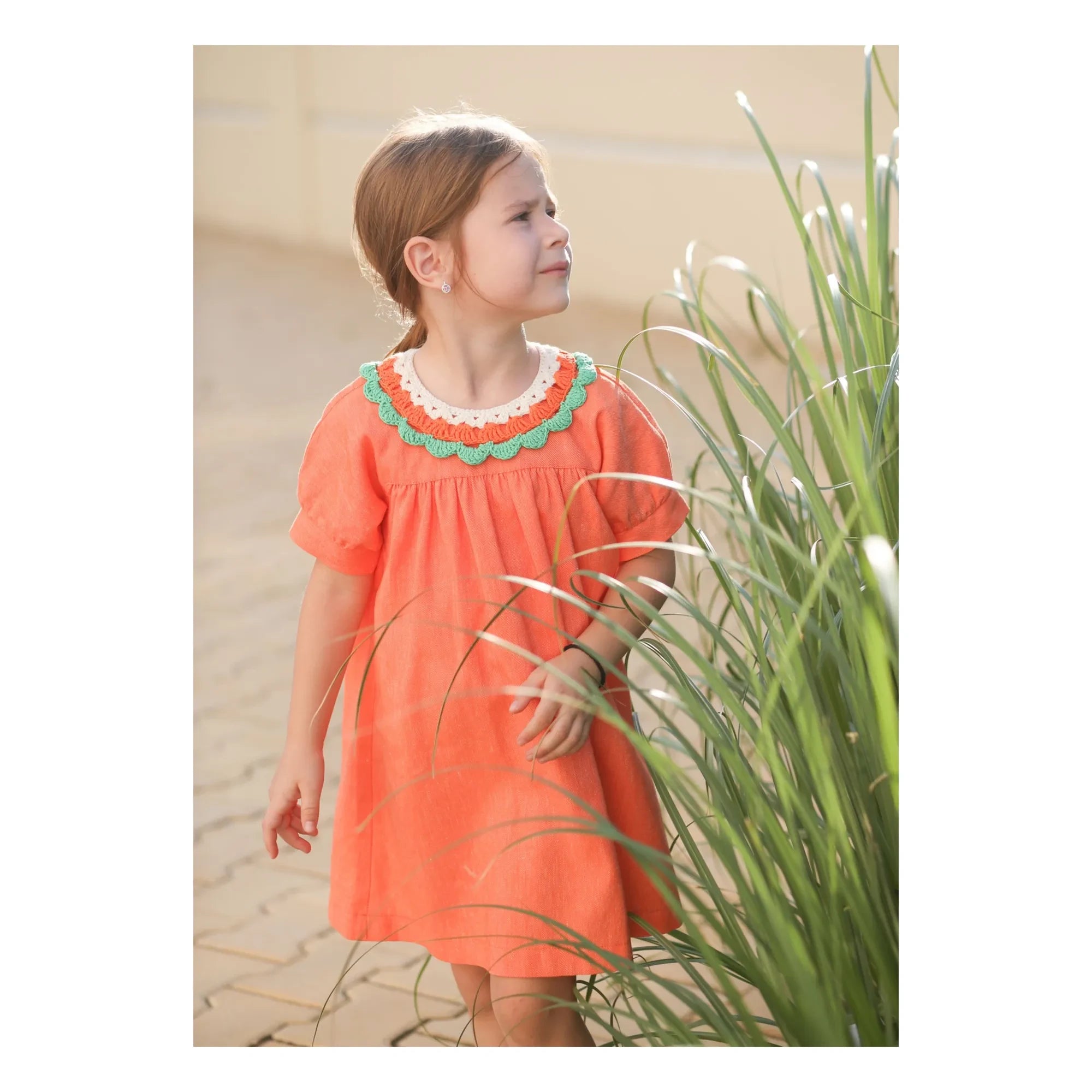 Kalinka - Amalia Leinenkleid | Orange