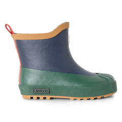 Liewood - Isaac Farbblock-Gummistiefel | Dunkelblau