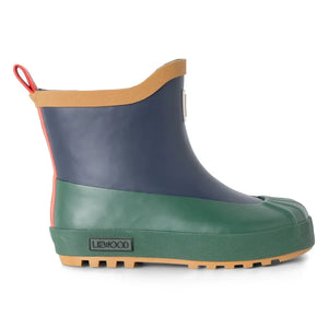 Liewood - Isaac Farbblock-Gummistiefel | Dunkelblau