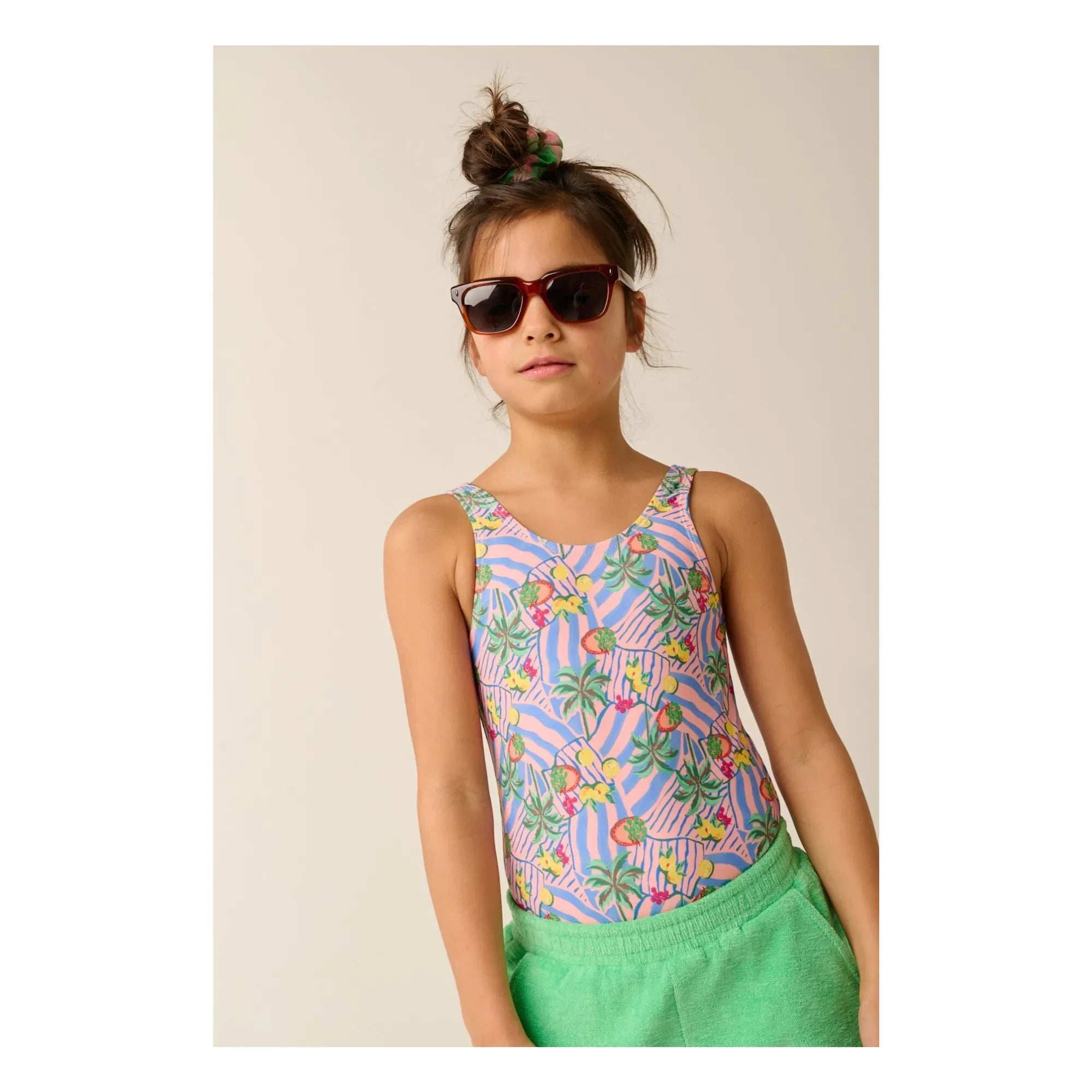 Tumble N'Dry – Badeshorts Fortaleza Palm Recycelte Fasern | Hellblau