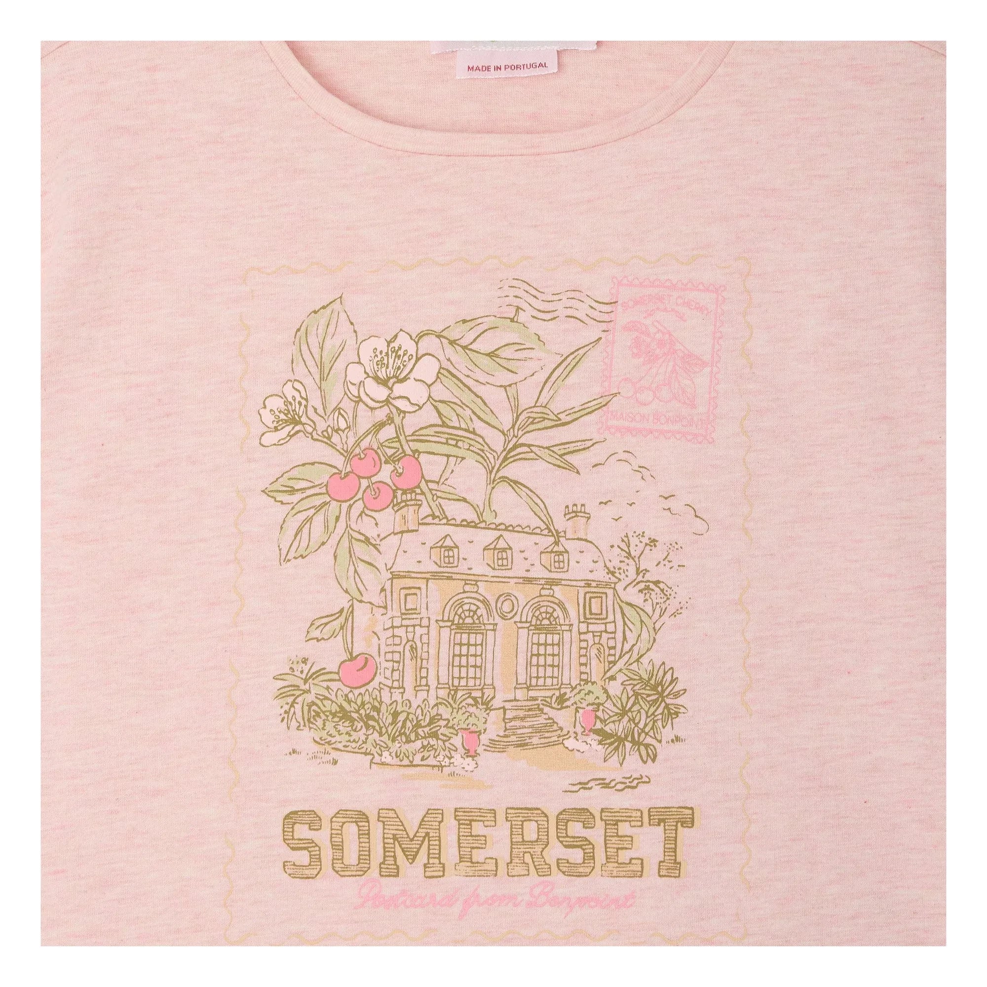 Bonpoint - Aada Bio-Baumwoll-T-Shirt | Hellrosa