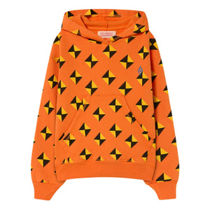 The Animals Observatory - Beaver Losange Kapüşonlu Sweatshirt | Turuncu