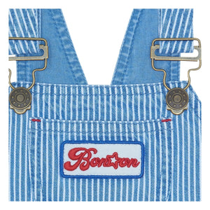 Bonton - Schicker gestreifter Denim-Overall | Blau