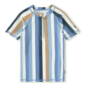 Molo - Noble SS Gestreiftes UV-Schutz T-Shirt Recycelte Fasern | Blau