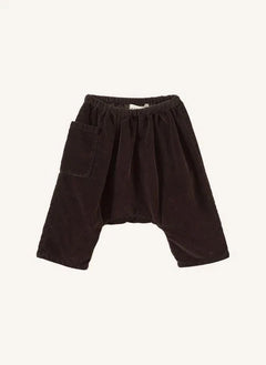 Caramel - Ficus Samt Harem Hose | Schokolade