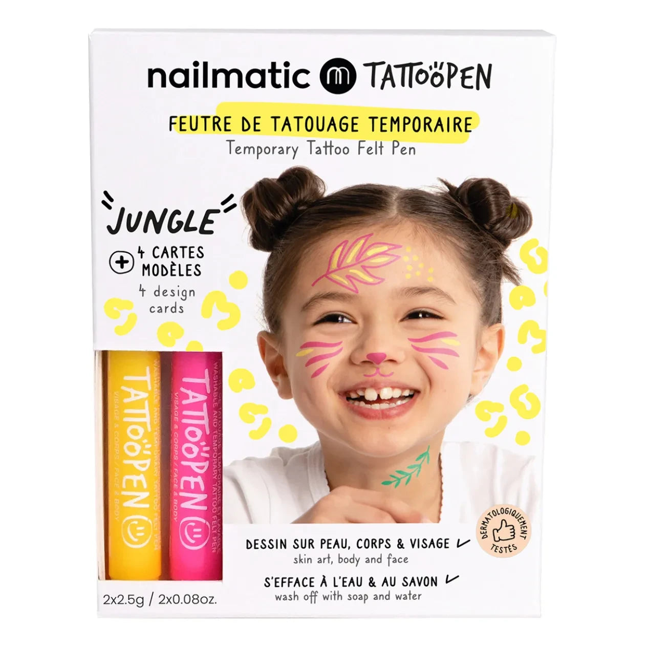 Nailmatic Kids - Tattoopen Jungle Tattoo Filzstift Doppelset