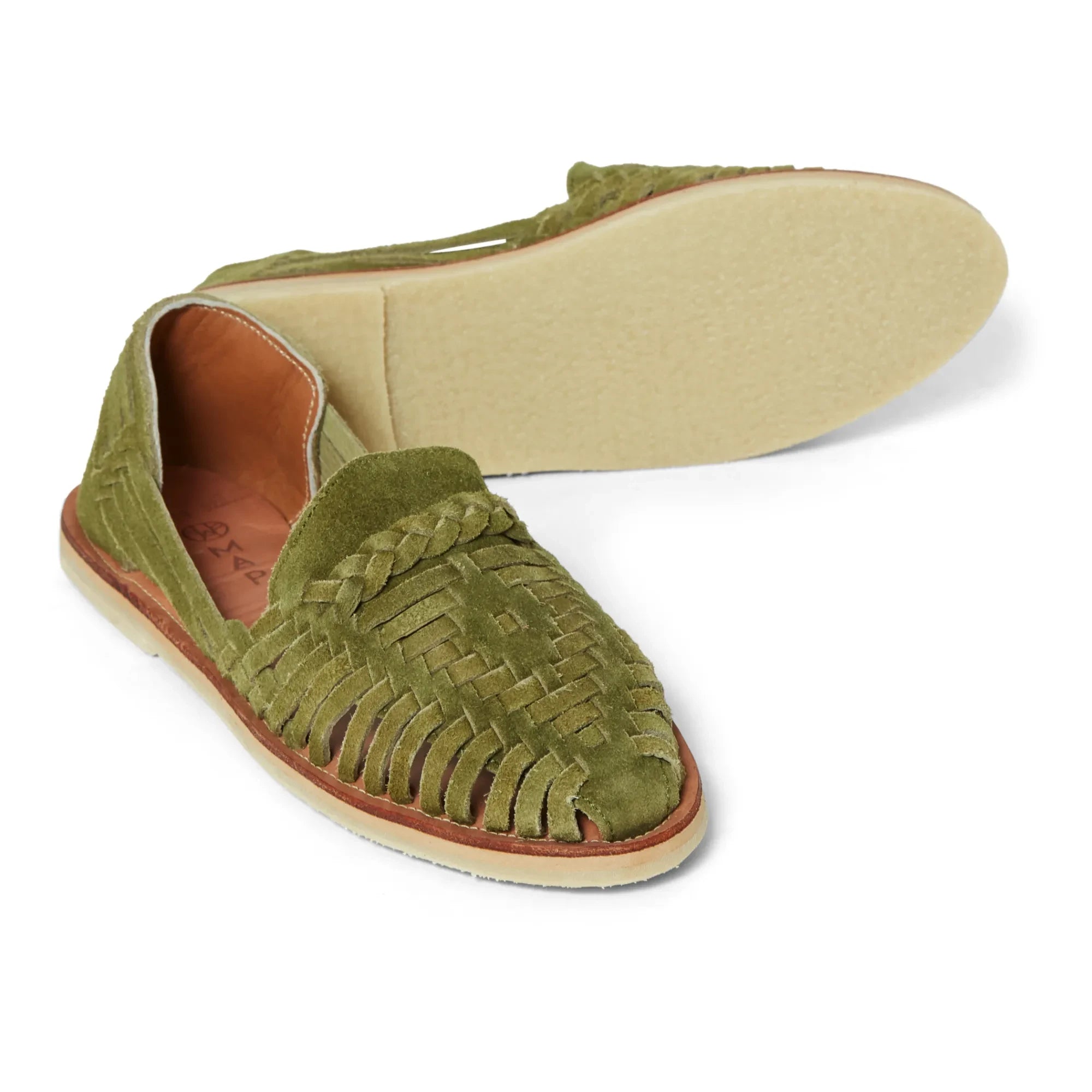 Mapache - Alegre Wildleder-Sandalen | Olivgrün
