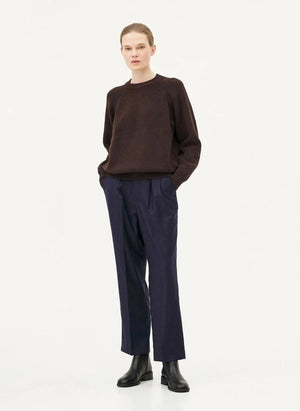 Noyoco - Oslo Pullover aus Merinowolle und Bio-Baumwolle | Braun