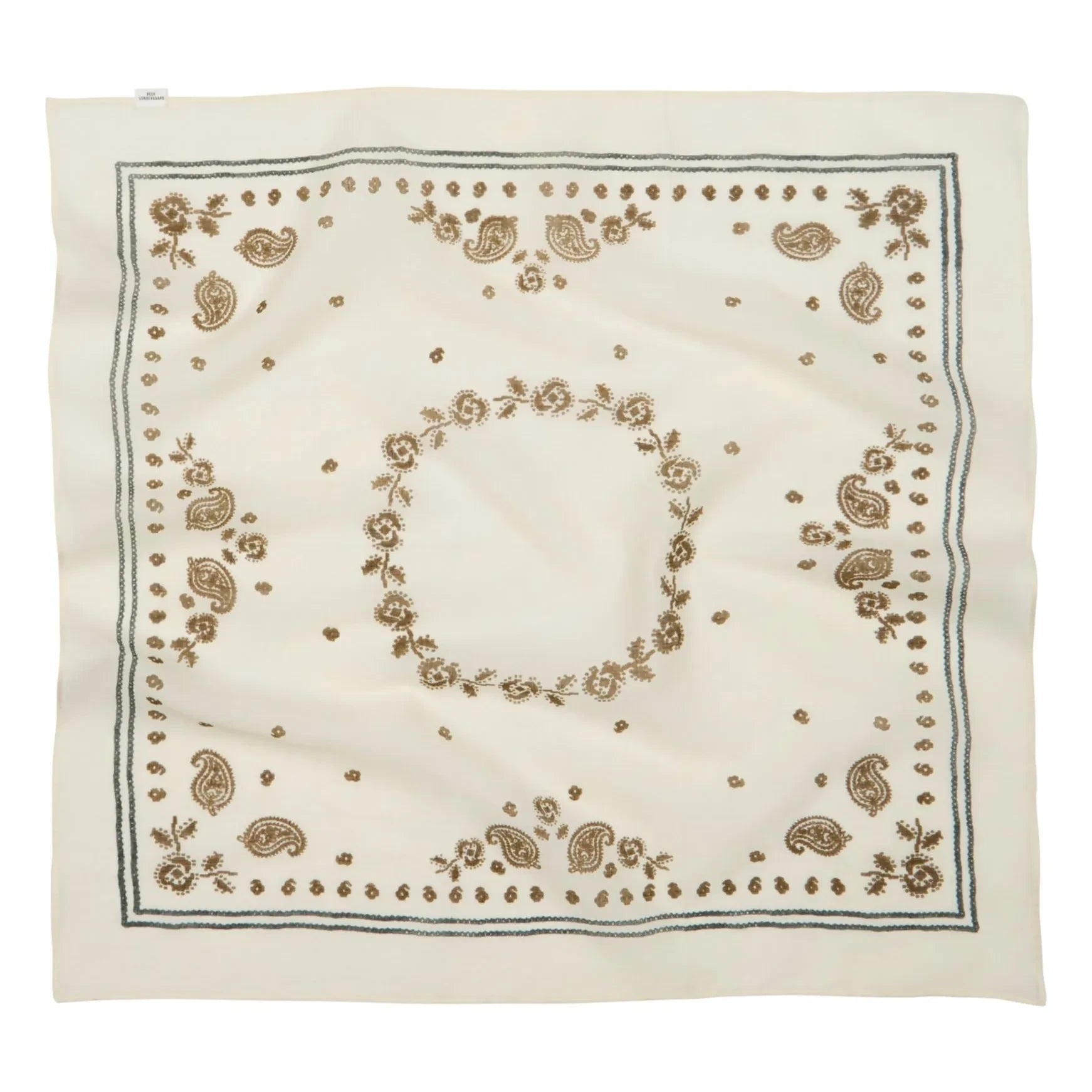 Becksöndergaard - Bloom Paisley Baumwollschal | Ecru