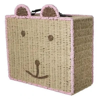 Rice - Plüsch-Teddybär-Koffer | Rosa