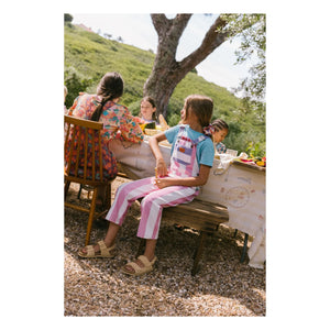 Favorite People - Amore Gestreifter Overall | Pink
