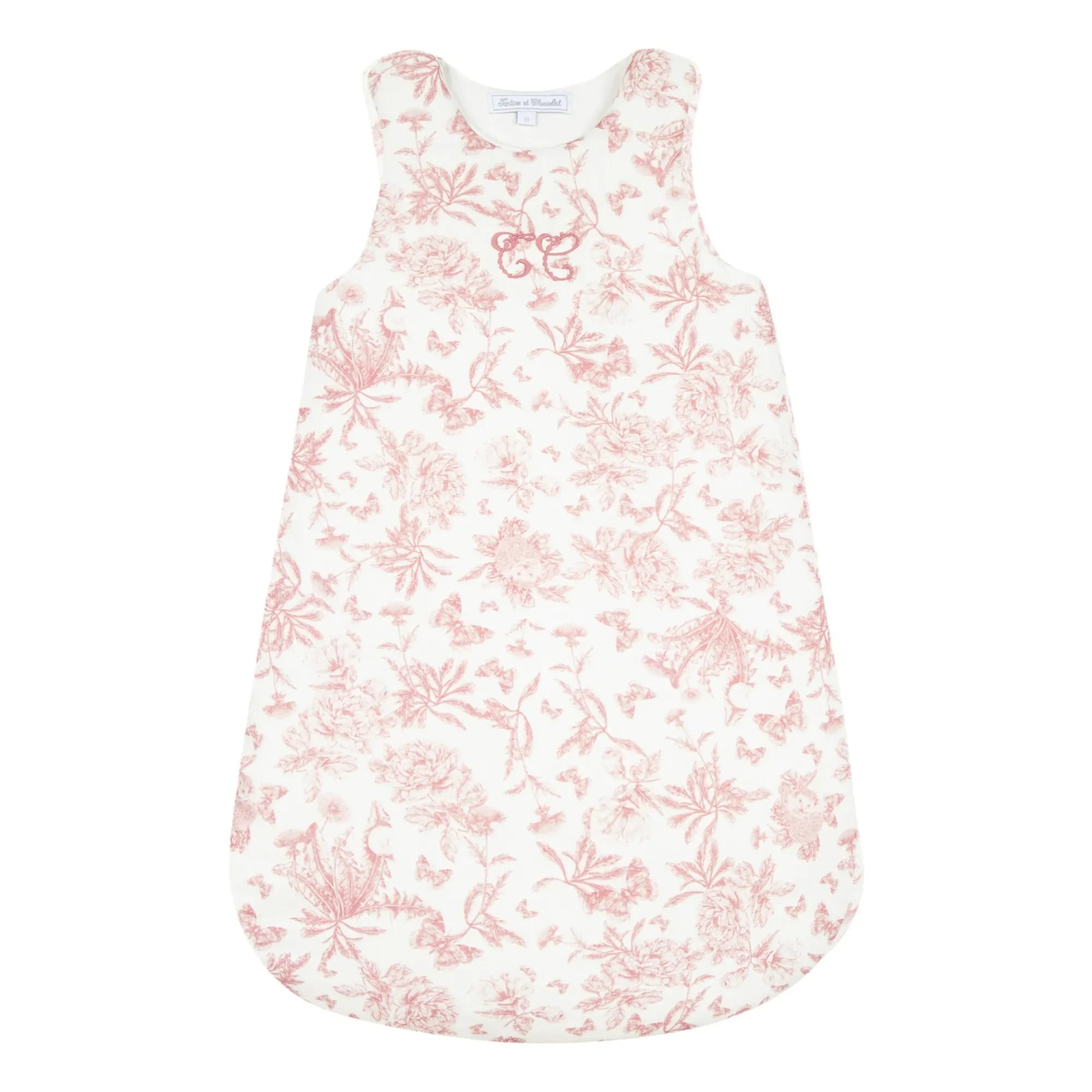 Tartine et Chocolat - Toile de Jouy Baby-Schlafsack | Pfirsich