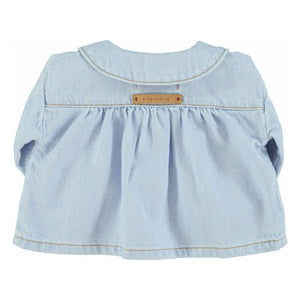 Piupiuchick - Bluse mit Claudine-Kragen | Hellblau