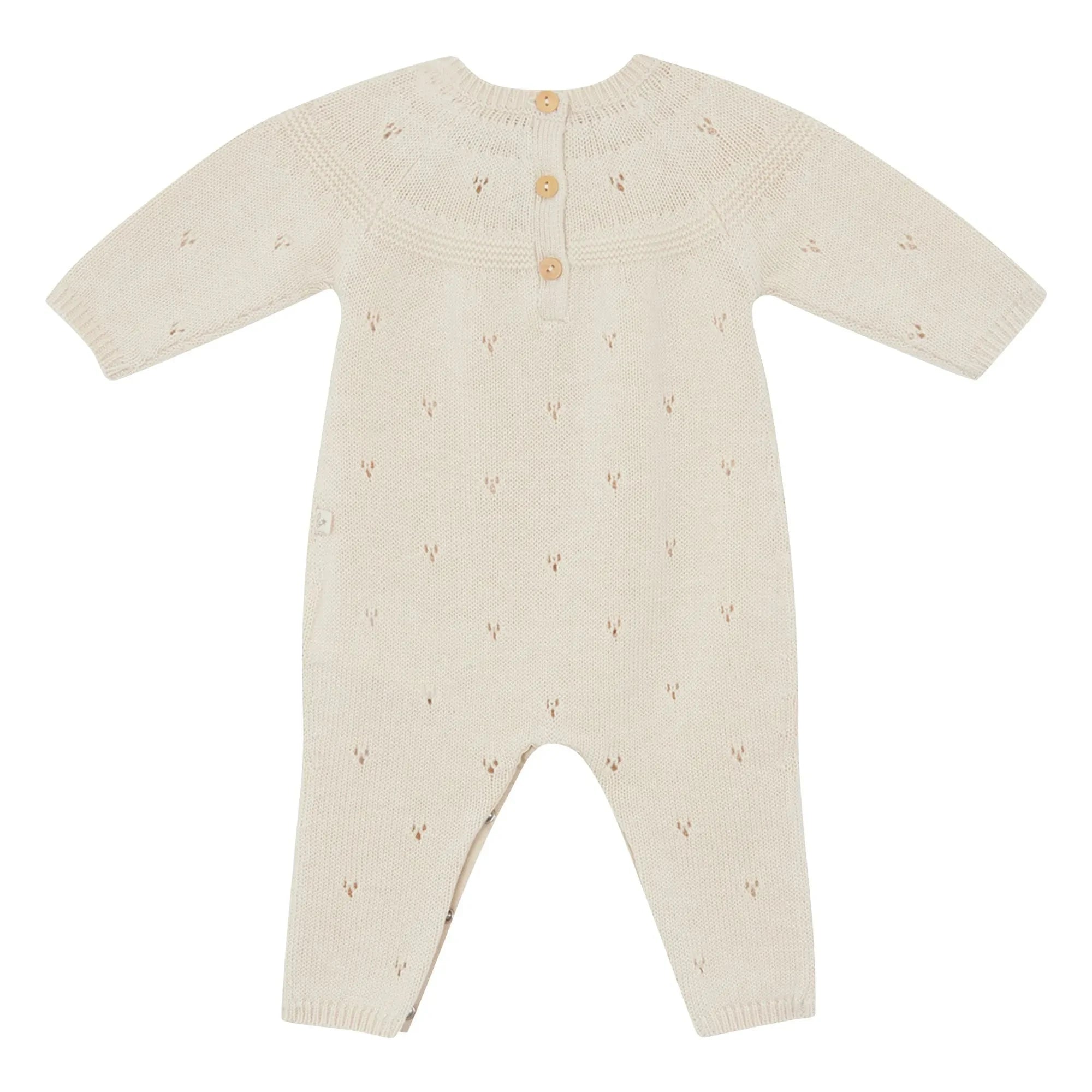 Bonton - Lalaland Merino-Woll-Strampler | Ecru