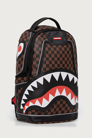 Sprayground - Brauner Rucksack mit Haien in Paris 910B7409NSZ