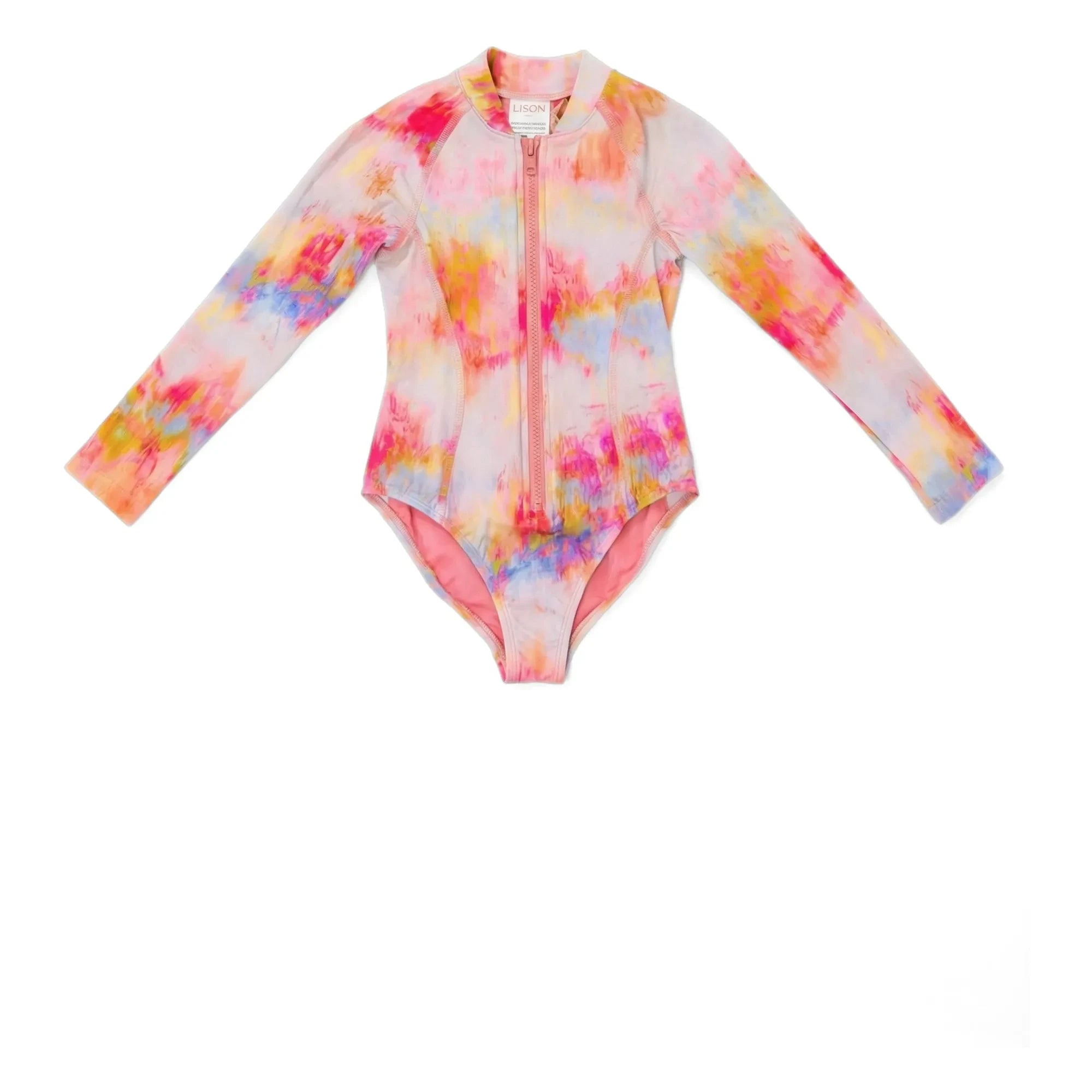 Lison Paris - Daiquiri Tie-Dye Badeanzug aus recycelten UV-schützenden Fasern | Rosa