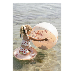 Konges Sløjd - Glitter Aufblasbarer Schwimmring Ø50cm | Puderrosa