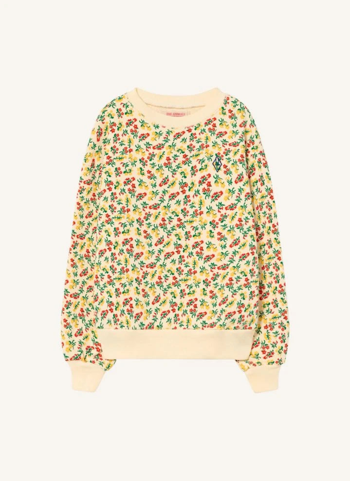 The Animals Observatory - Blümchen Sweatshirt | Ecru