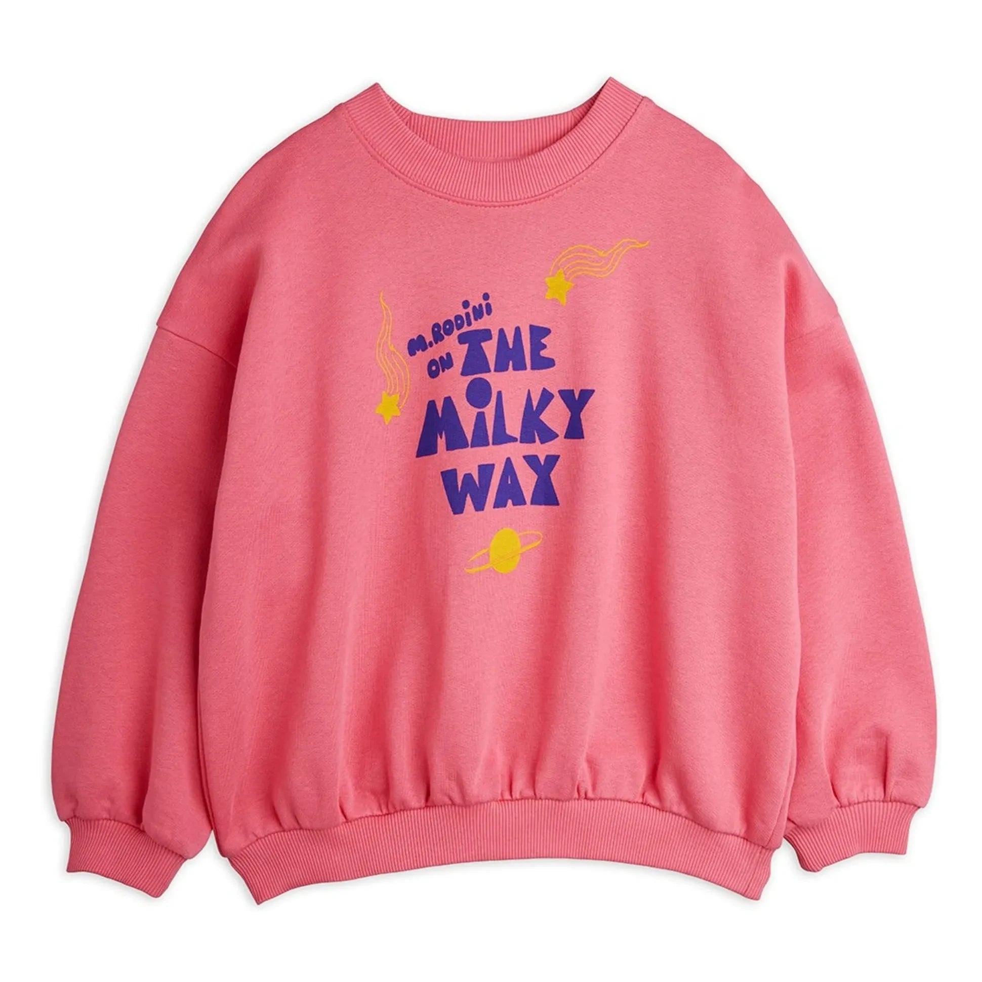 Mini Rodini - The Milky Way Bio-Baumwoll-Sweatshirt | Rosa