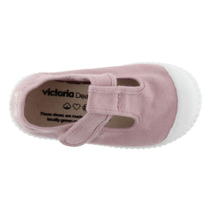 Victoria - Kratz-Sneaker Sandale mit Riemen aus Canvas | Staubrosa