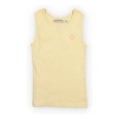 the new society - Smiley Rippstrick Tanktop | Blassgelb