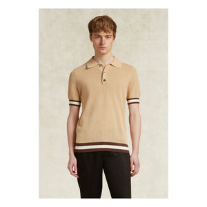 Ché Studios – Quinn Baumwoll-Polo-Shirt | Camel