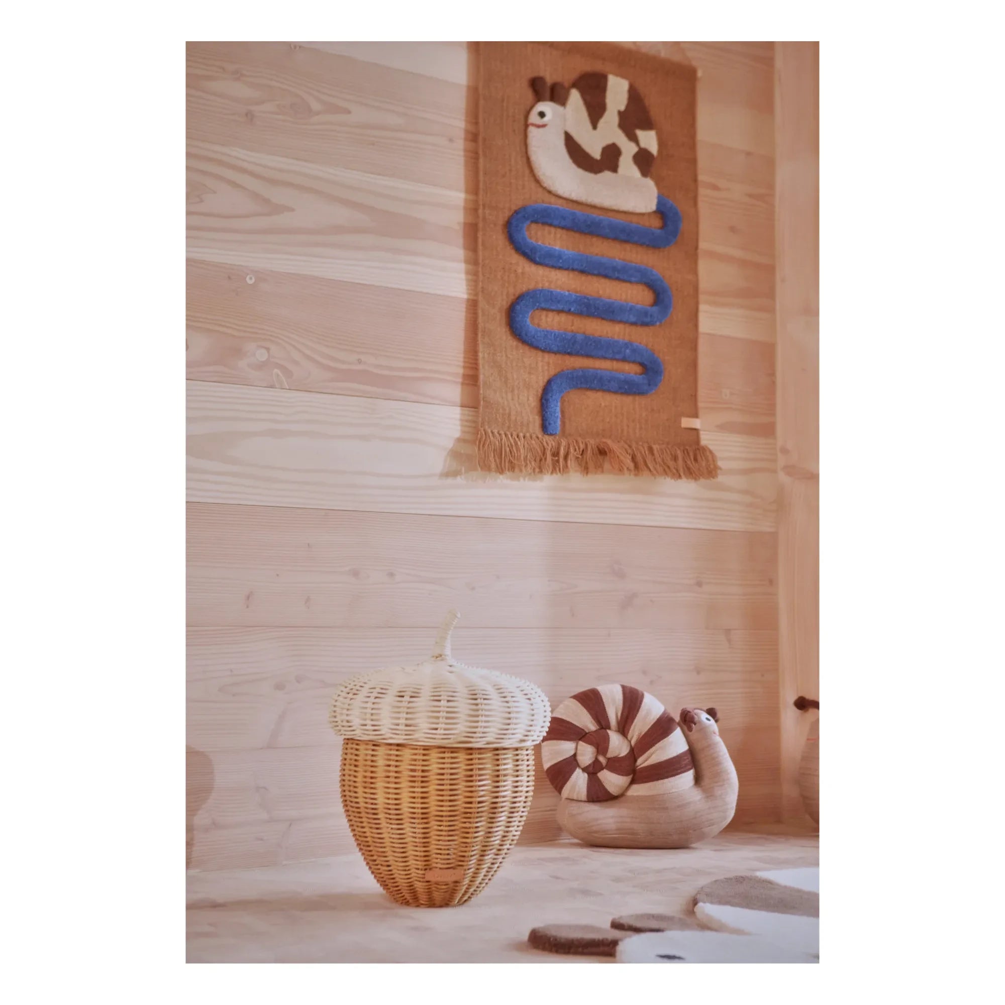 Oyoy Mini - Eichel-Aufbewahrungskorb aus Rattan