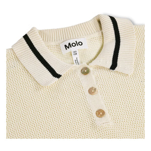 Molo - Gwinn Poloshirt aus Bio-Baumwollstrick | Ecru