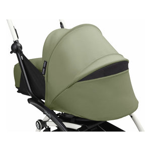Stokke® - YOYO³ 0+ Neugeborenen-Kinderwagen Weißes Gestell | Olive