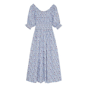 the new society - Cloe Pamuk Kleid | Blau