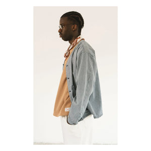 Wooden Store - Cardigan Giacca Loco | Grau-Blau