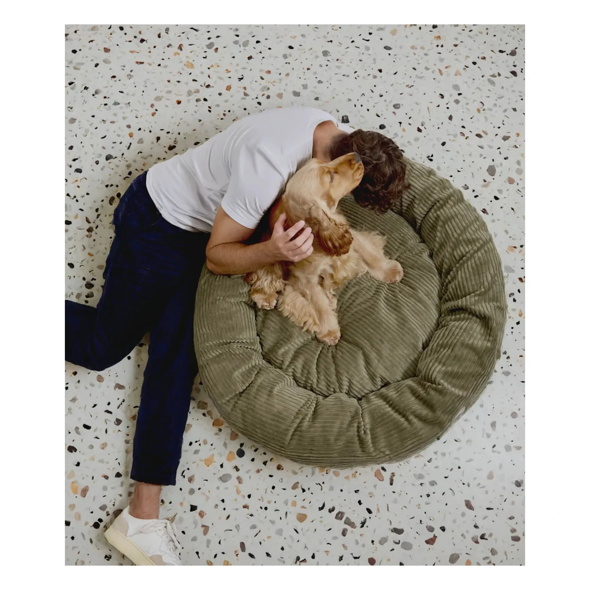 Cafide - Nuba Samt Hundebett | Grün