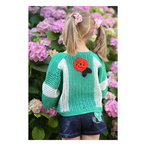 Kalinka – Penelope Häkeljacke | Grün