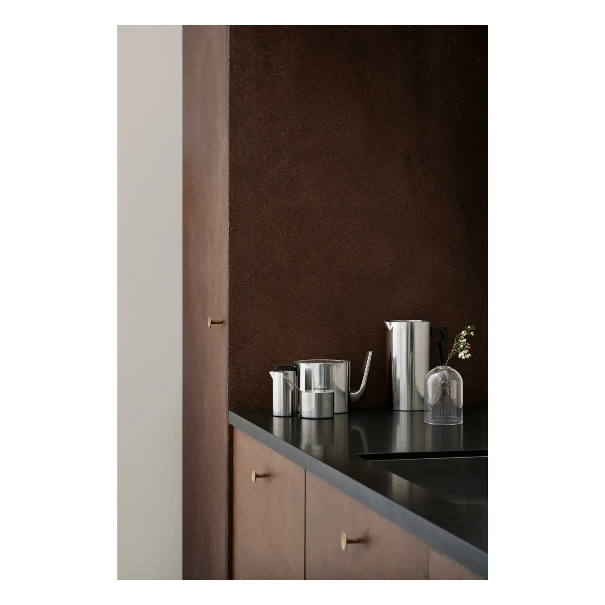Stelton - Arne Jacobsen Kaffeemaschine mit Stempel | Edelstahl