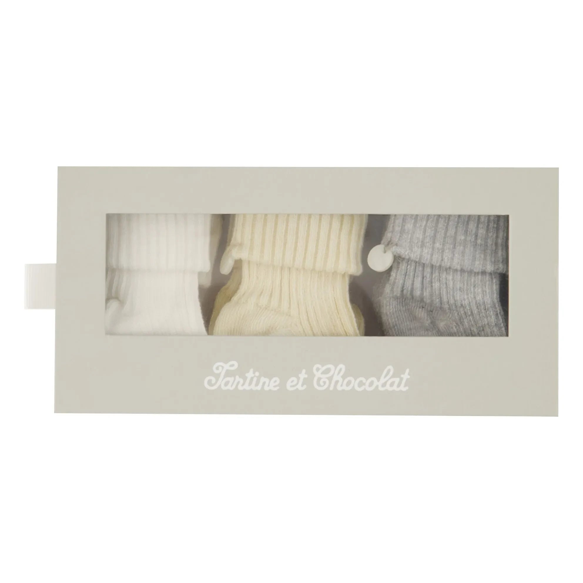 Tartine et Chocolat - 3er-Set Socken | Ecru