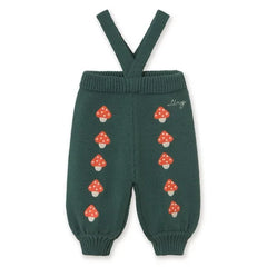 Tinycottons – Strickhose mit Pilzmuster | Grün