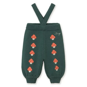 Tinycottons – Strickhose mit Pilzmuster | Grün