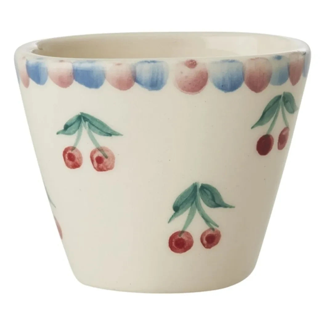 Rice - Keramik-Espressotasse Cherry | Creme