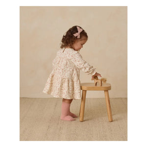 Quincy Mae - Bio-Baumwoll Blumenkleid | Elfenbein